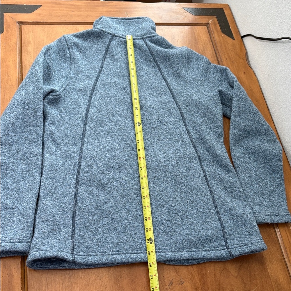 The North Face Women's Heather Gray Blue Full Zip Sweater Size Large - Picture 9 of 15